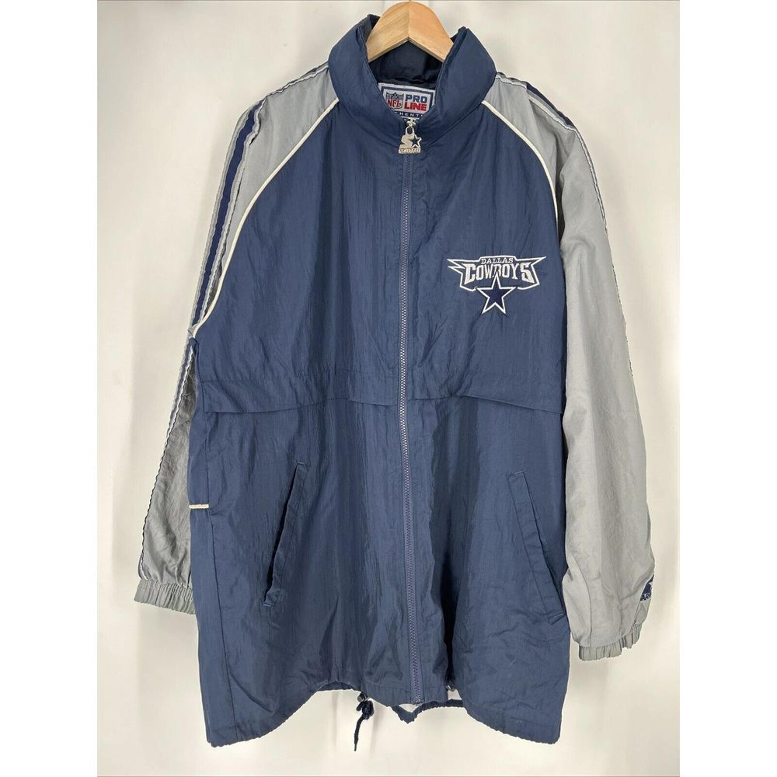 Vintage Pro Line Starter Dallas Cowboys NFL Football Full Zip Up Jacket Mens L
