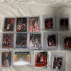 michael Jordan cards and stickers from the 90s