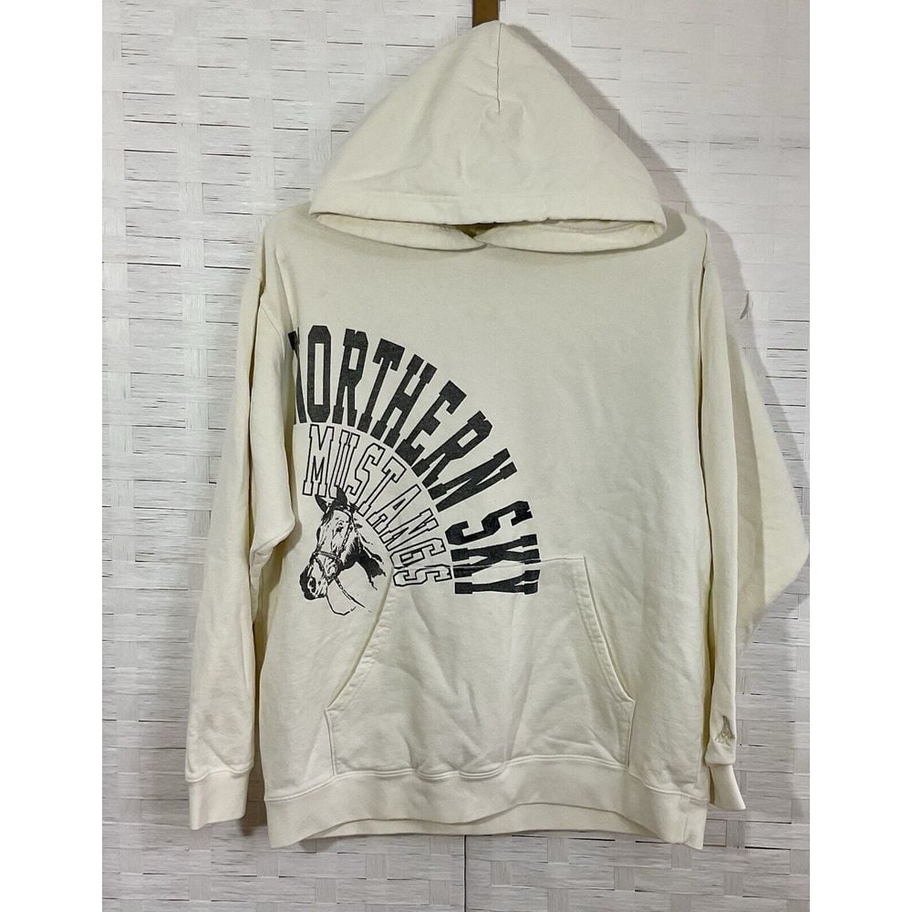 One of These Days - Mustangs Hoodie - Color Bone - Size XL