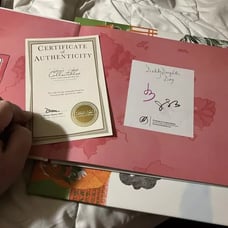 Jeff Bridges and Isabelle Signed Book Daddy Daughter Day COA