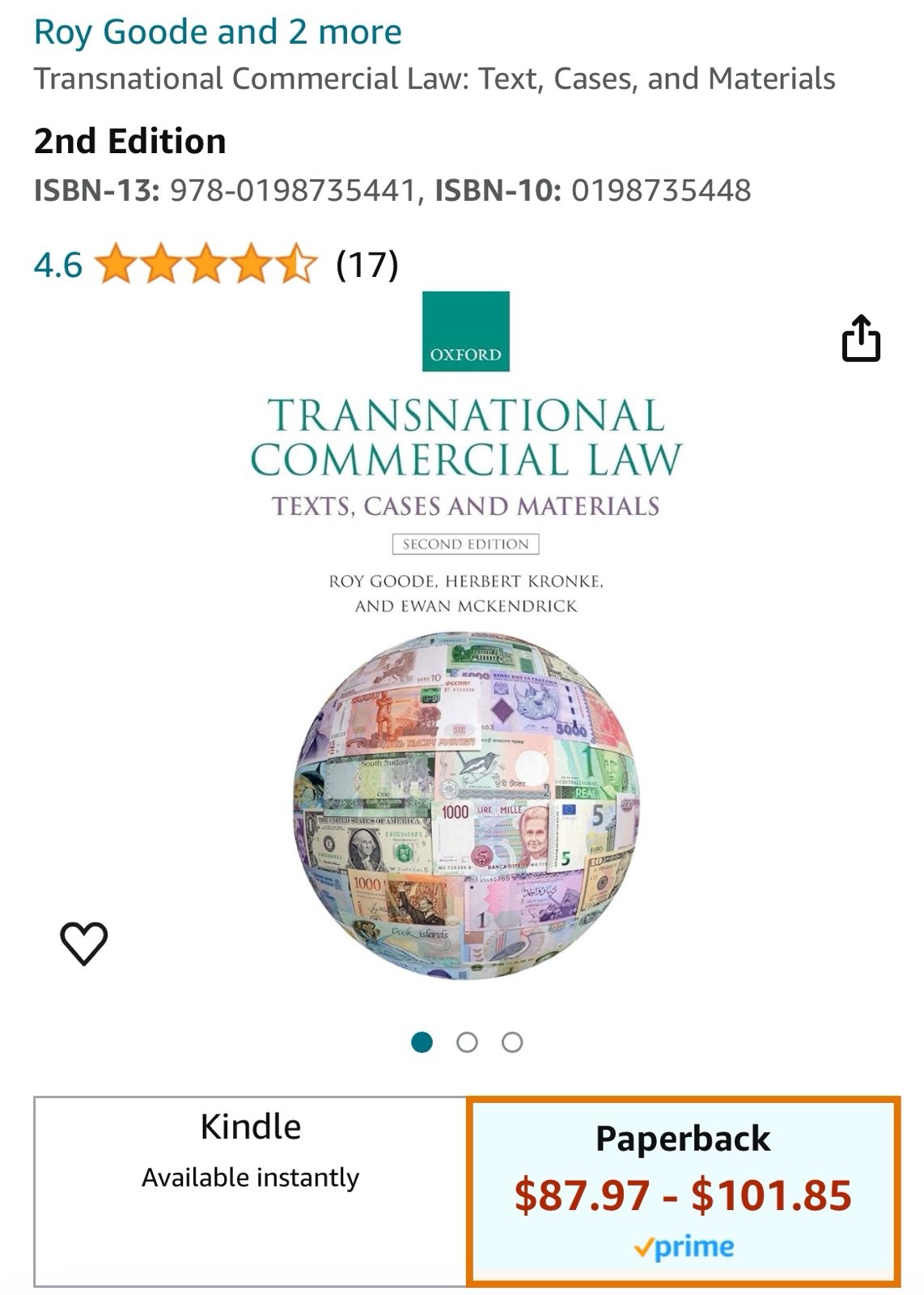 Transactional Commerical Law ISBN 978-0198735441