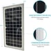 10W Monocrystalline Solar Panel High-Efficiency PV Module Power