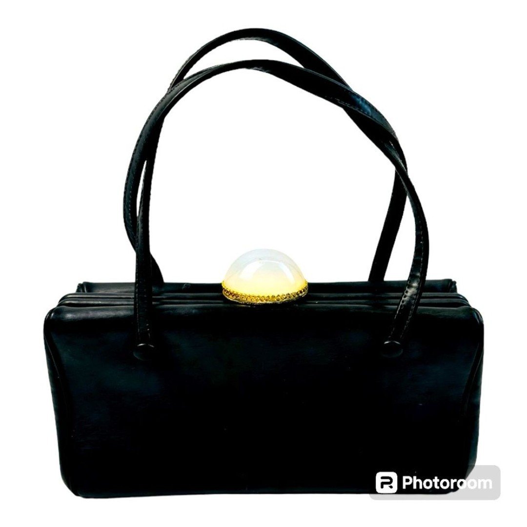 VINTAGE COBLENTZ BLACK LEATHER handbag