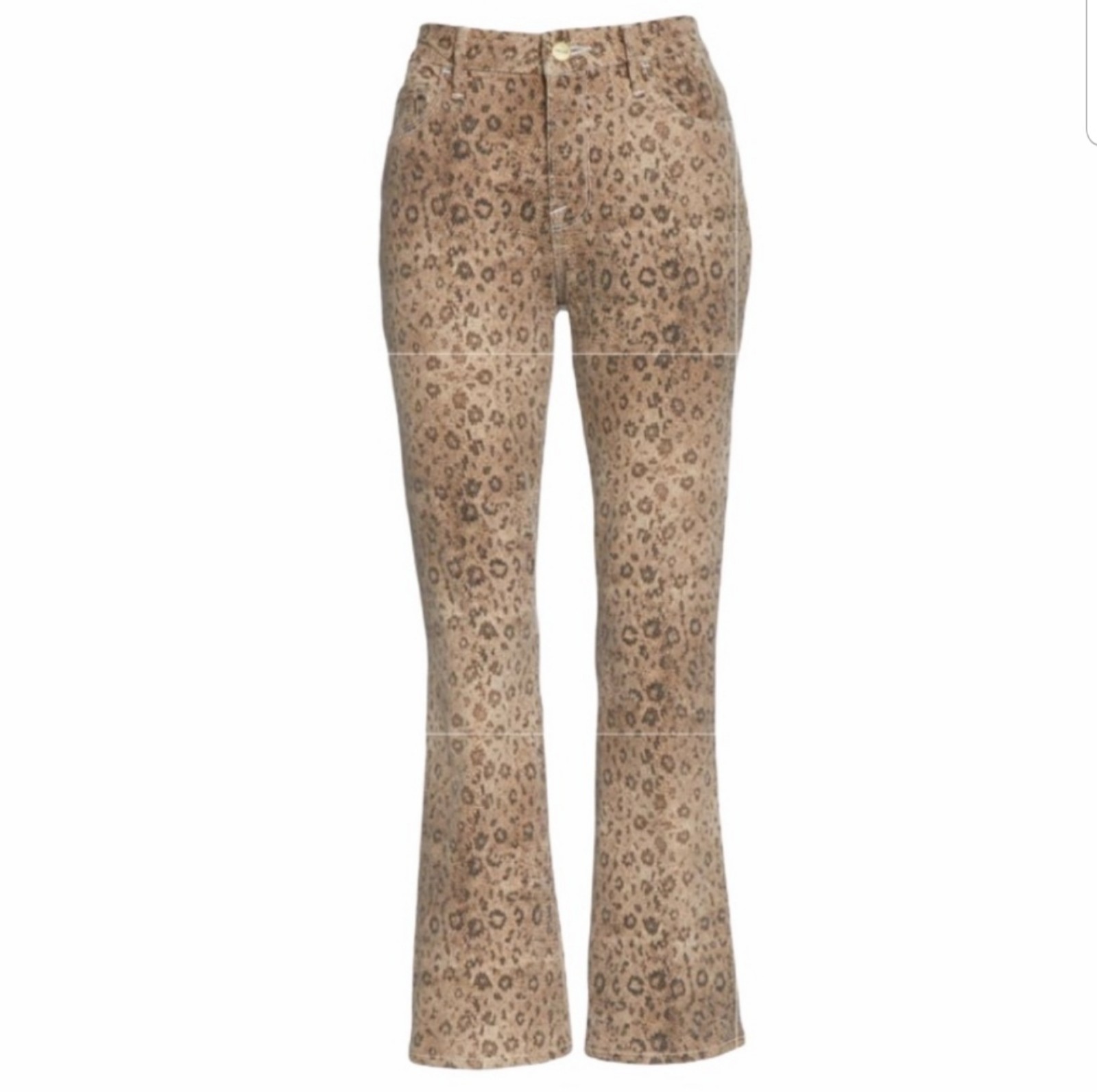 NWT Frame Le Crop High Waist Mini Boot Snake Print Jeans Womens Size 27 NEW
