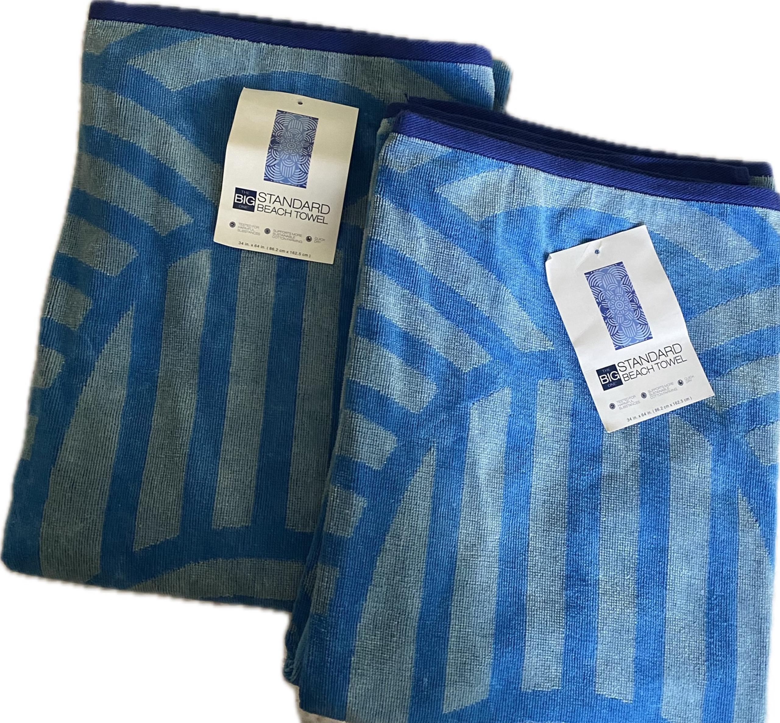 2 pack THE BIG ONE standard beach towel
