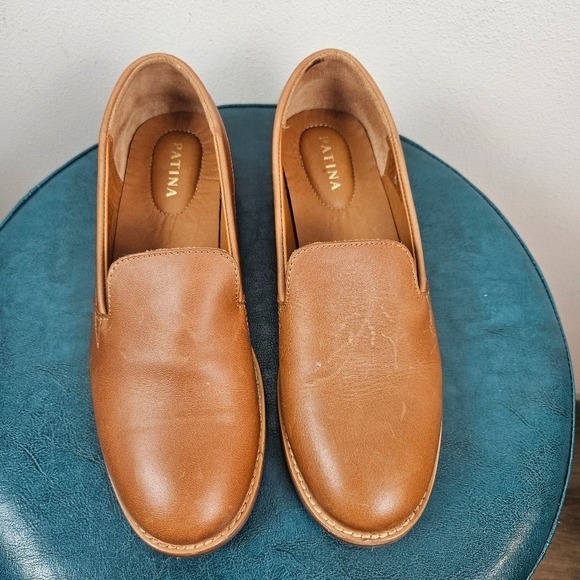 Portland leather rounded toe loafer Caramel Brown Size 10