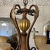 5 Lamp Rustic Iron and Brass Chandelier