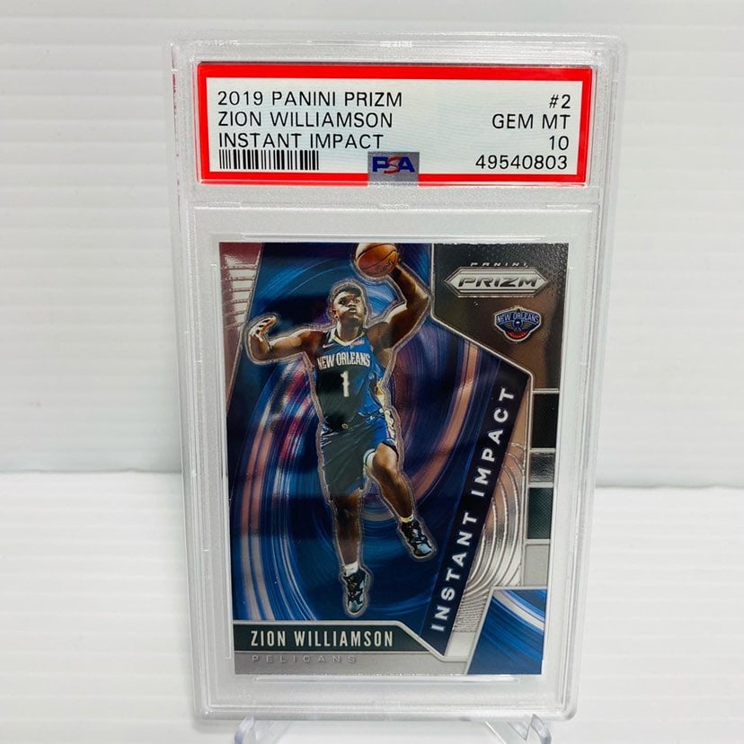 2019-20 Panini Prizm Instant Impact Zion Williamson #2 PSA 10 GEM MINT Rookie RC