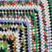 Vintage Crochet Granny Continuous Square Around The World Throw Blanket Colorful