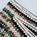 Vintage Crochet Granny Continuous Square Around The World Throw Blanket Colorful