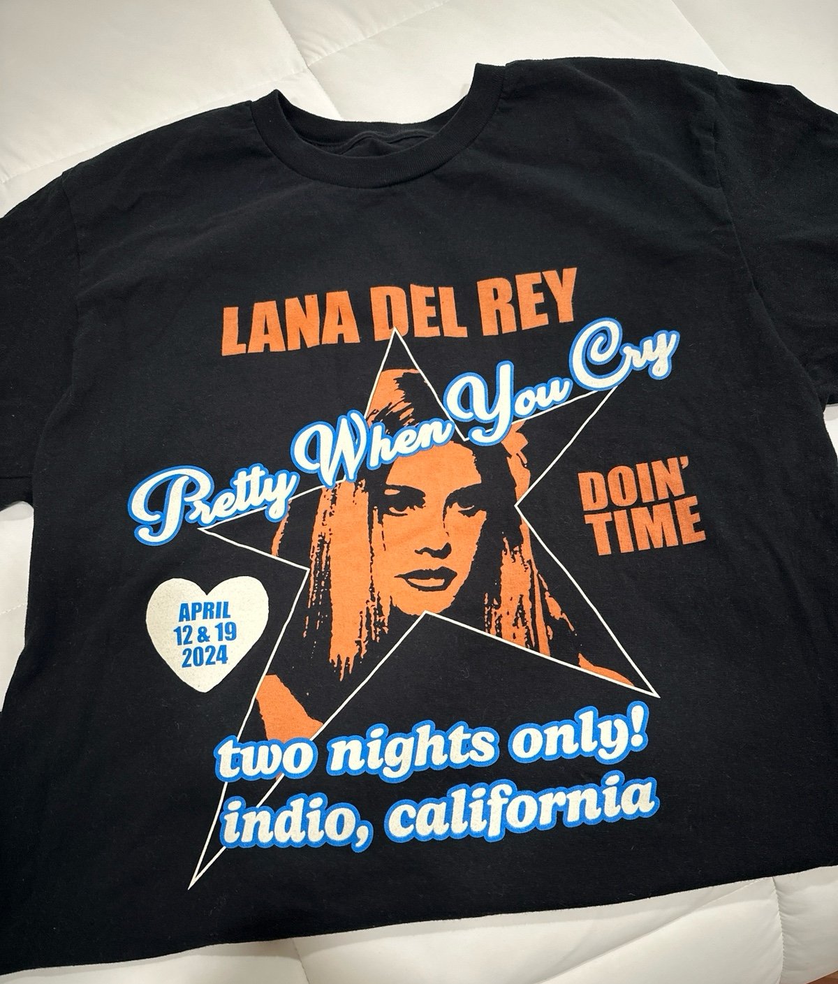 Authentic Lana Del Rey 2024 Coachella T-Shirt