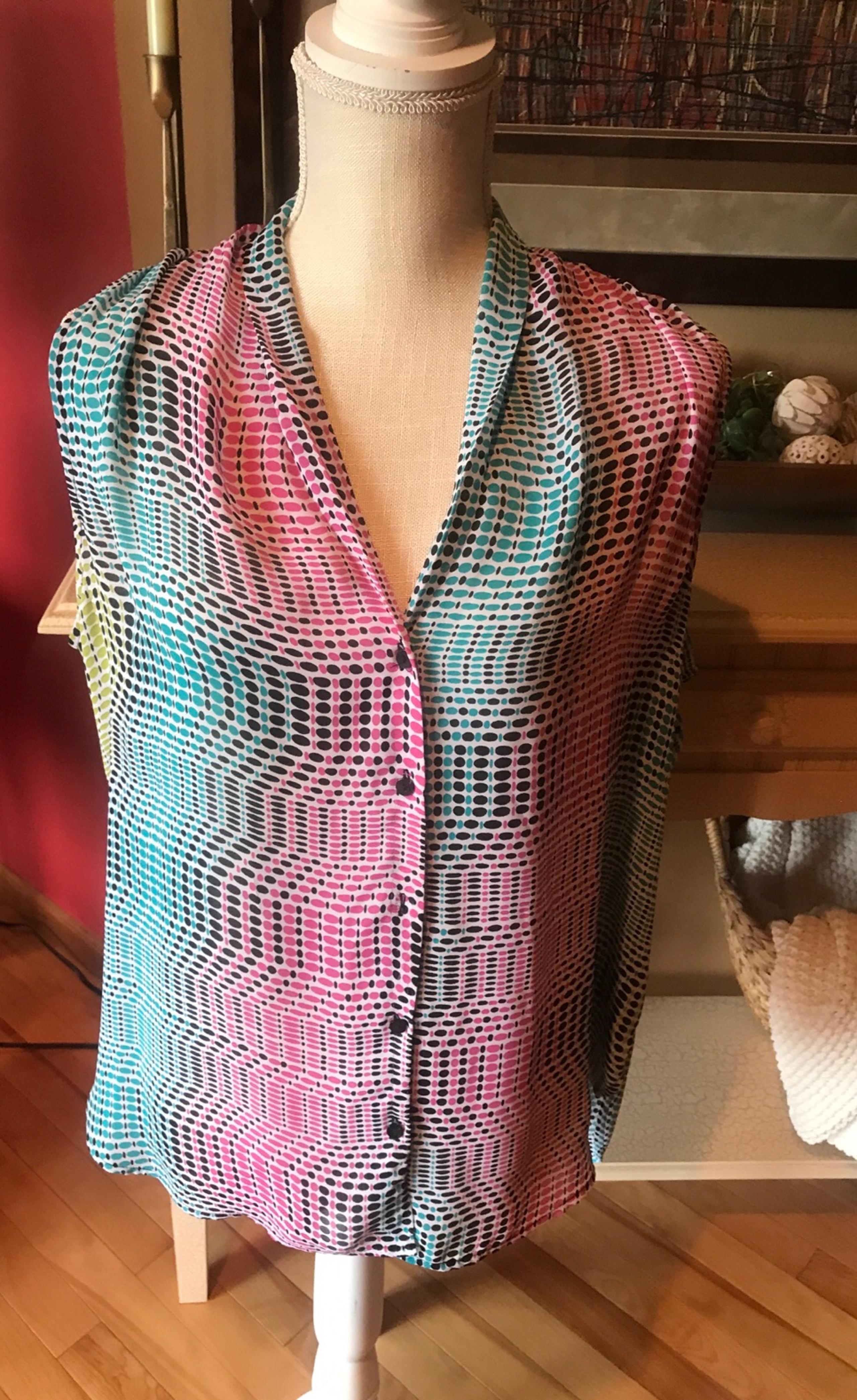 Worthington Women’s Sleeveless Size XL Blouse