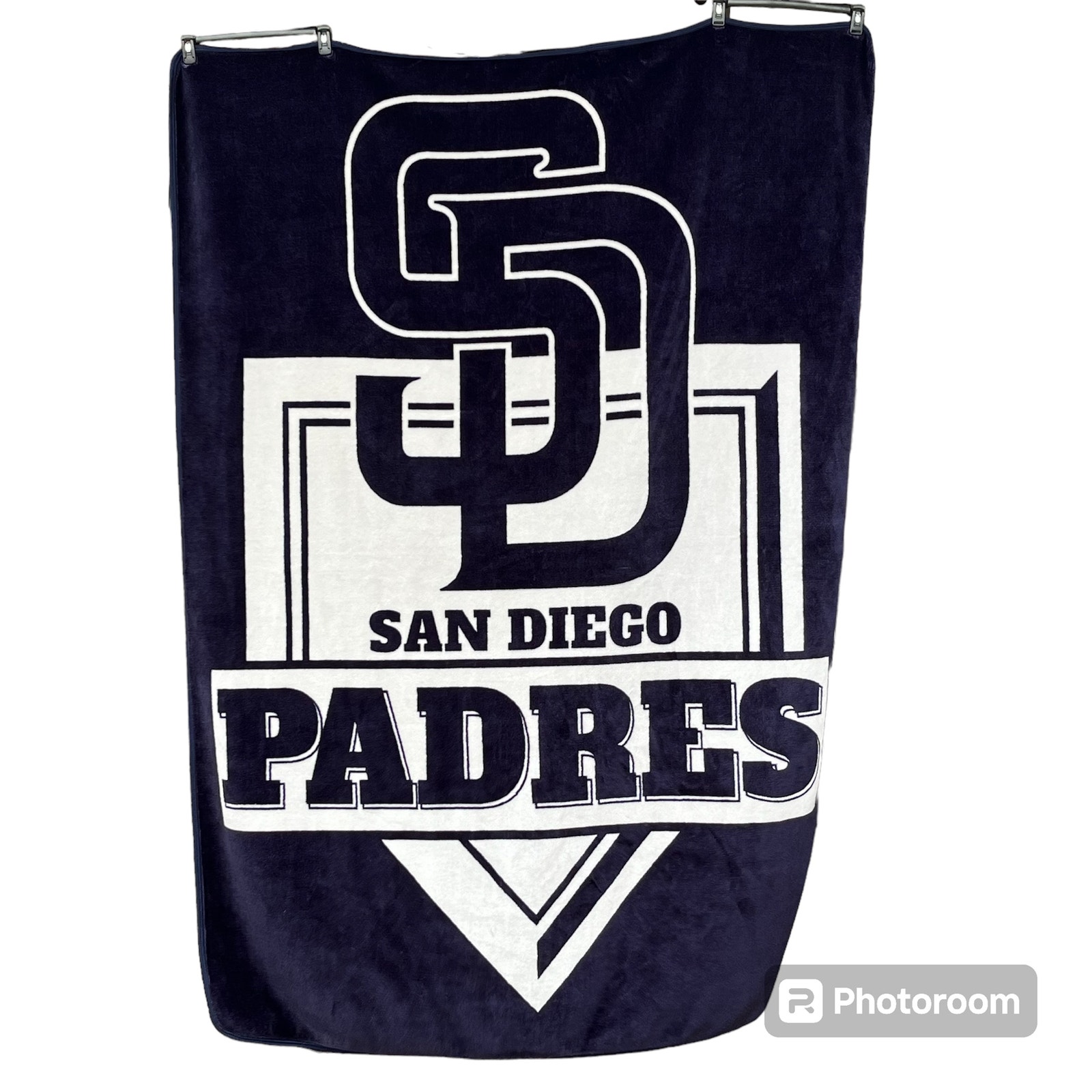 MLB Genuine Merchandise San Diego Padres Fleece Blanket Home Plate Design 60x80