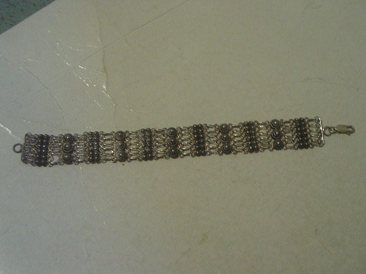 Sterling Vintage Filigree Fancy 6 1/2 long Bracelet