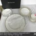 WATERFORD LISMORE DIAMOND GOLD 5-PIECE PLACE SETTING 40018578 NEW 3 SETS
