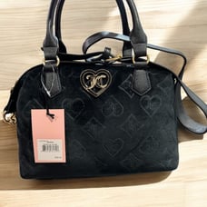 Juicy Couture Glitzed Out Satchel in Liquorice