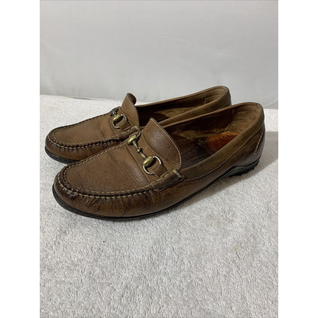 Martin Dingman Safari Collection Driving Loafers Size 9.5 Bill Horse Bit Shoes