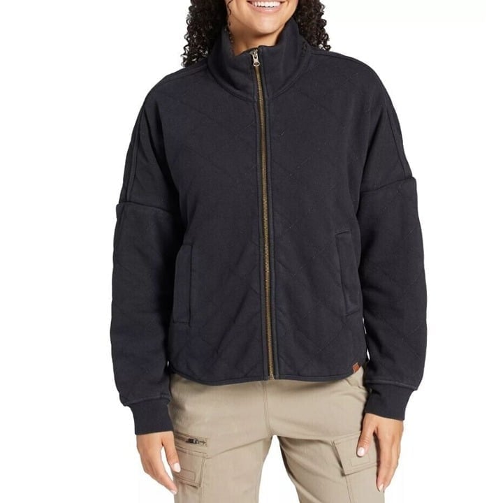 Alpine Design Women's Twill Fleece Insulated Jacket Size Large Black NWT 80