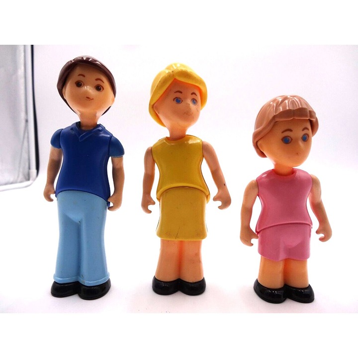 Little Tikes Dollhouse Mom Yellow Hair Boy Brother Blue shirt Girl Pink outfit