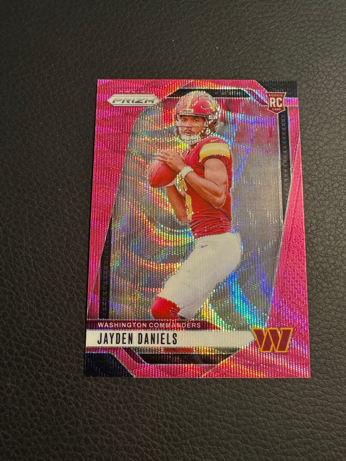 2024 Jayden Daniels rc prizm pink pulsar Washington commanders
