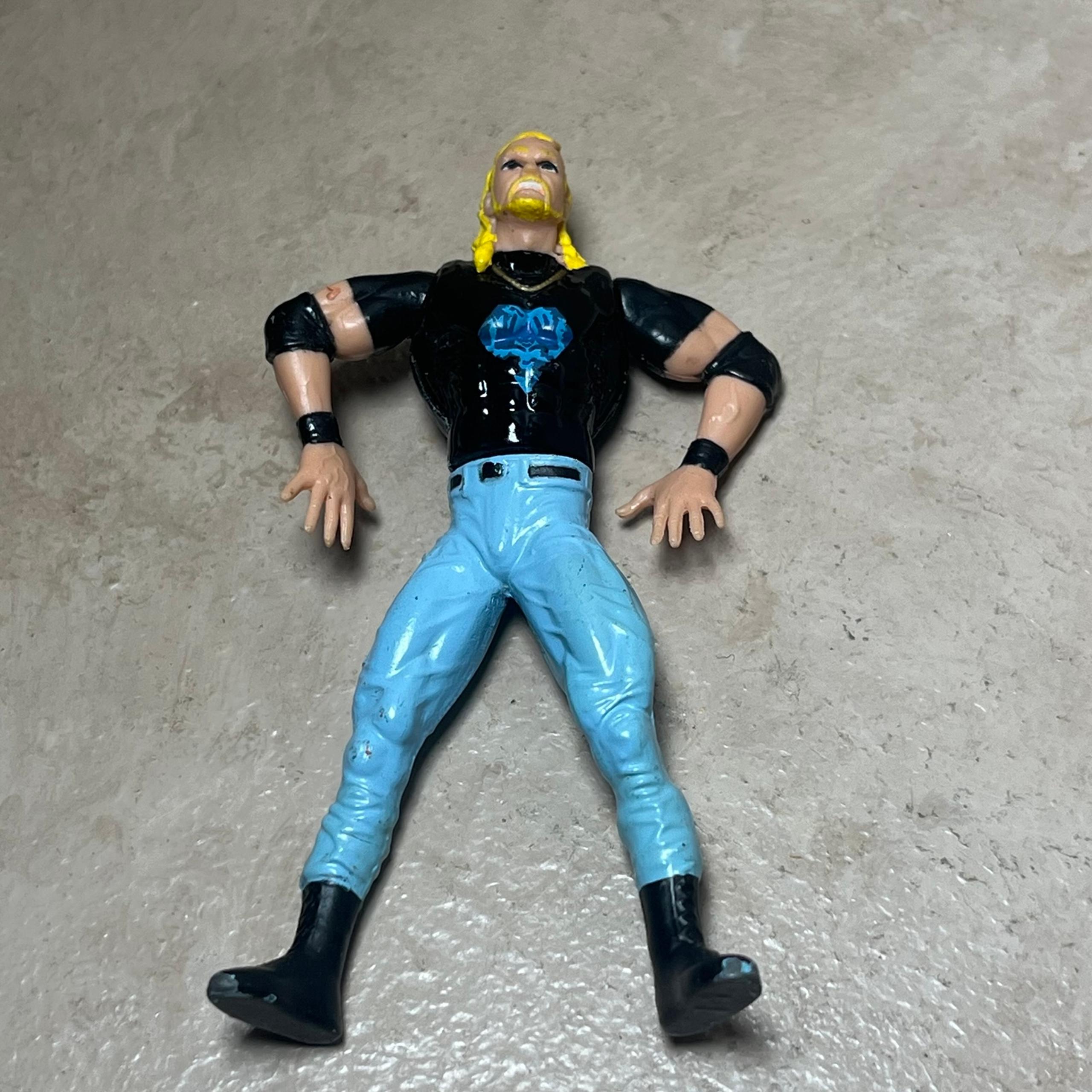 Vtg Steel Slammer WCW Diamond Dallas Page 3" Diecast Mini Figure