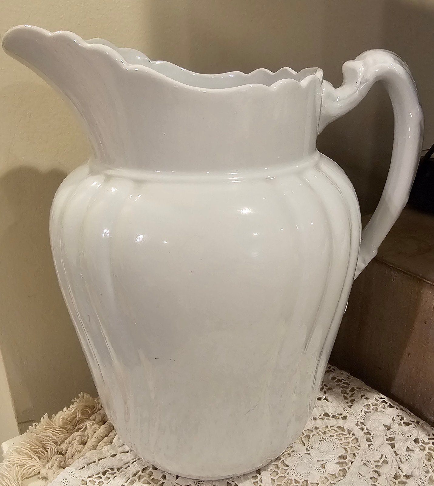 Vintage Johnson Bros. Royal Ironstone China white pitcher