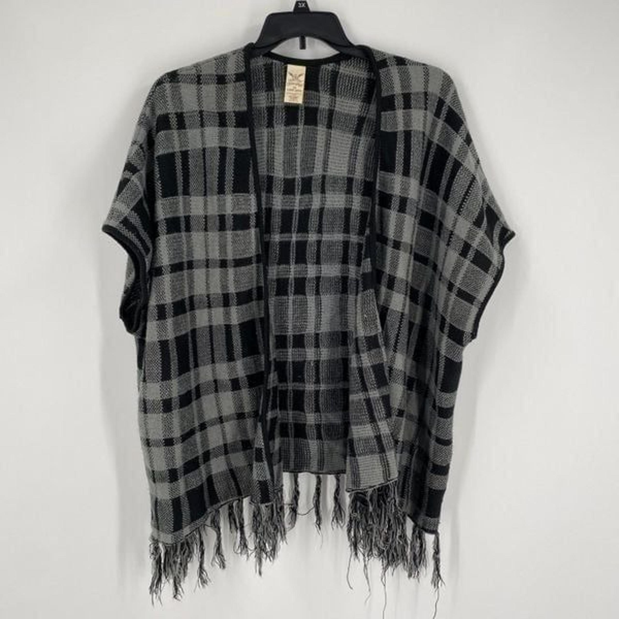 Faded Glory Checked Poncho size 2X