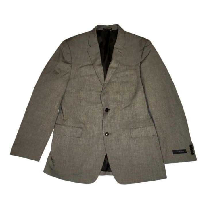 Tommy Hilfiger Sport Coat Mens 42L Modern Sport Coat Long Sleeve Two Button Gray