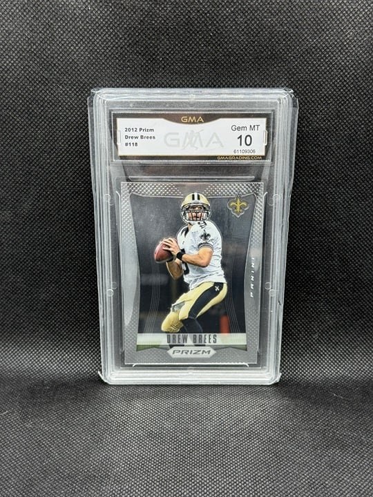 2012 Panini Prizm Football Drew Brees GMA 10