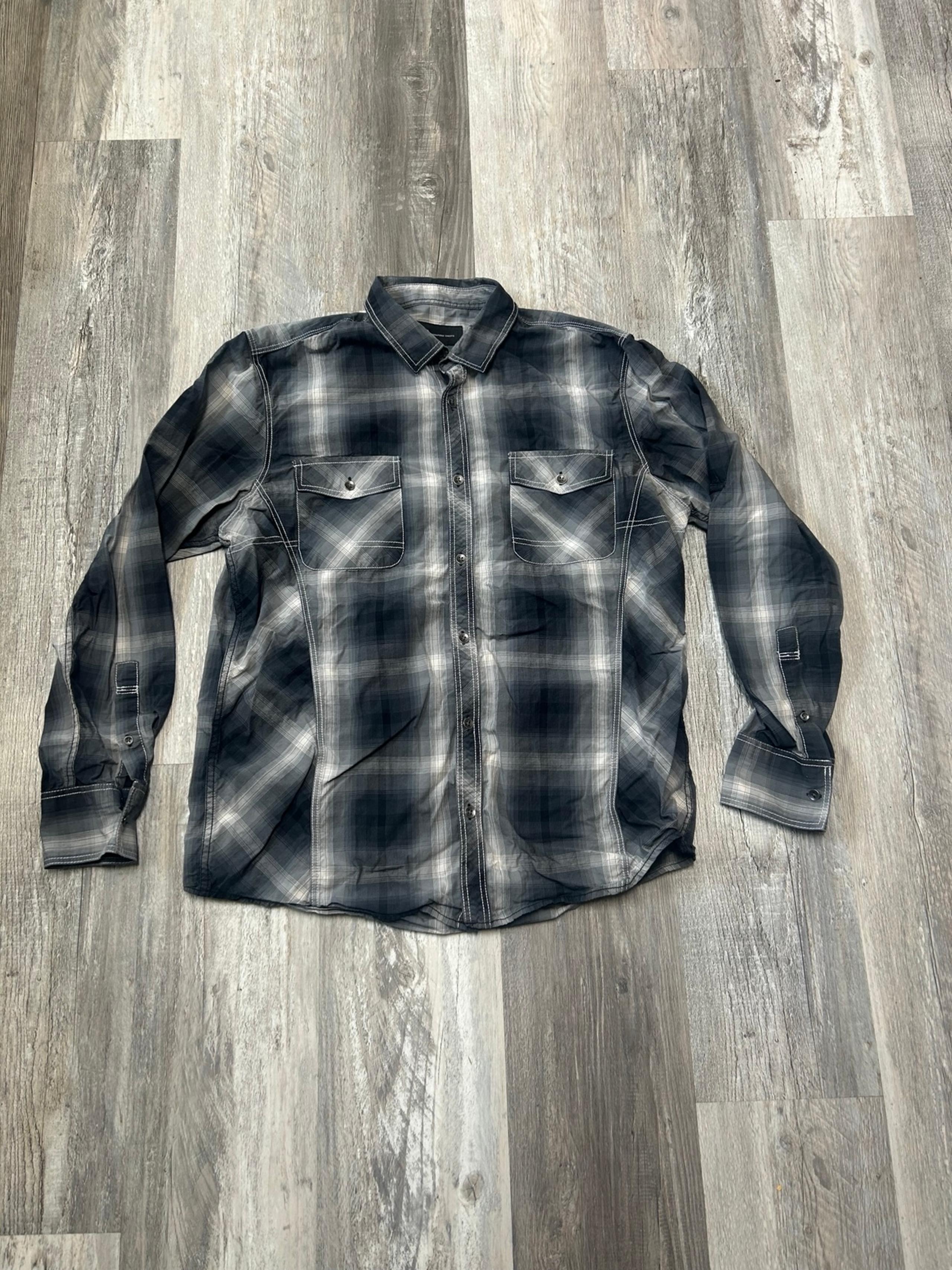 Men’s INC International Concepts Plaid Button up shirt size large