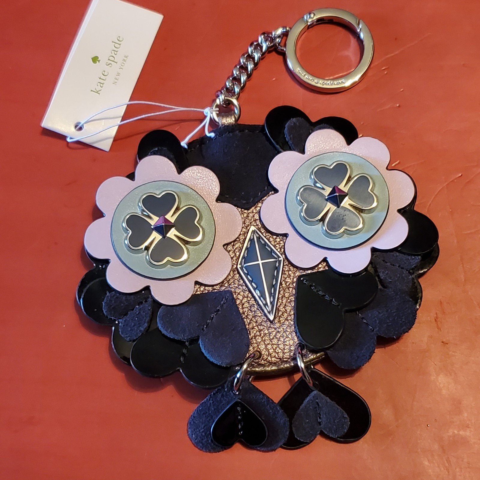 Kate Spade New York Owl Nightcap Key Fob Keychain New