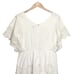 Ann Taylor Eyelet Lace Floral V Neck Short Sleeve Cotton White Mini Dress Size 8