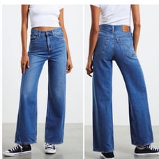 Levi's premium high loose Jean's crop