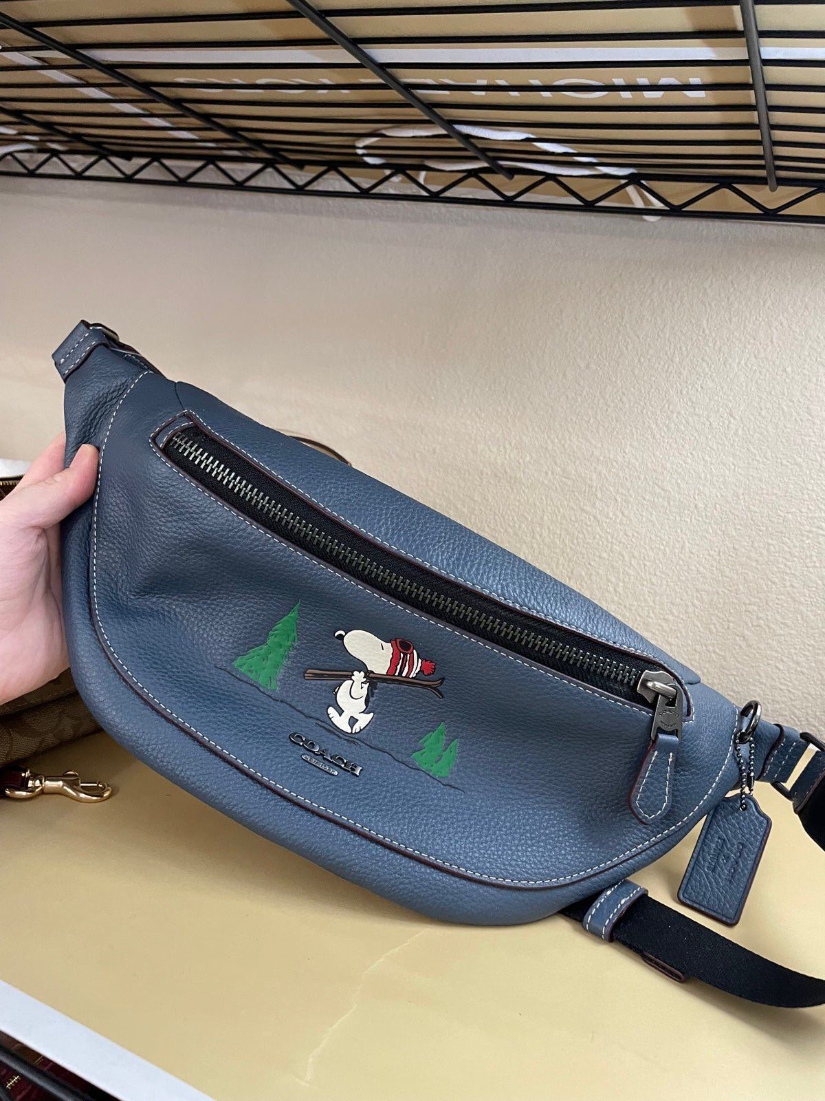 Coach X Peanuts Warren Belt Bag Fanny pack With Snoopy for men