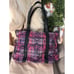 Coach Poppy 14360 Large Tartan Plaid Fabric Tote Shopper Shoulder Handbag EUC