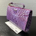 Brahmin Daisy Wristlet Cosmetic Clutch Bag BOYSENBERRY MELBOURNE Leather NWT