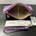 Brahmin Daisy Wristlet Cosmetic Clutch Bag BOYSENBERRY MELBOURNE Leather NWT