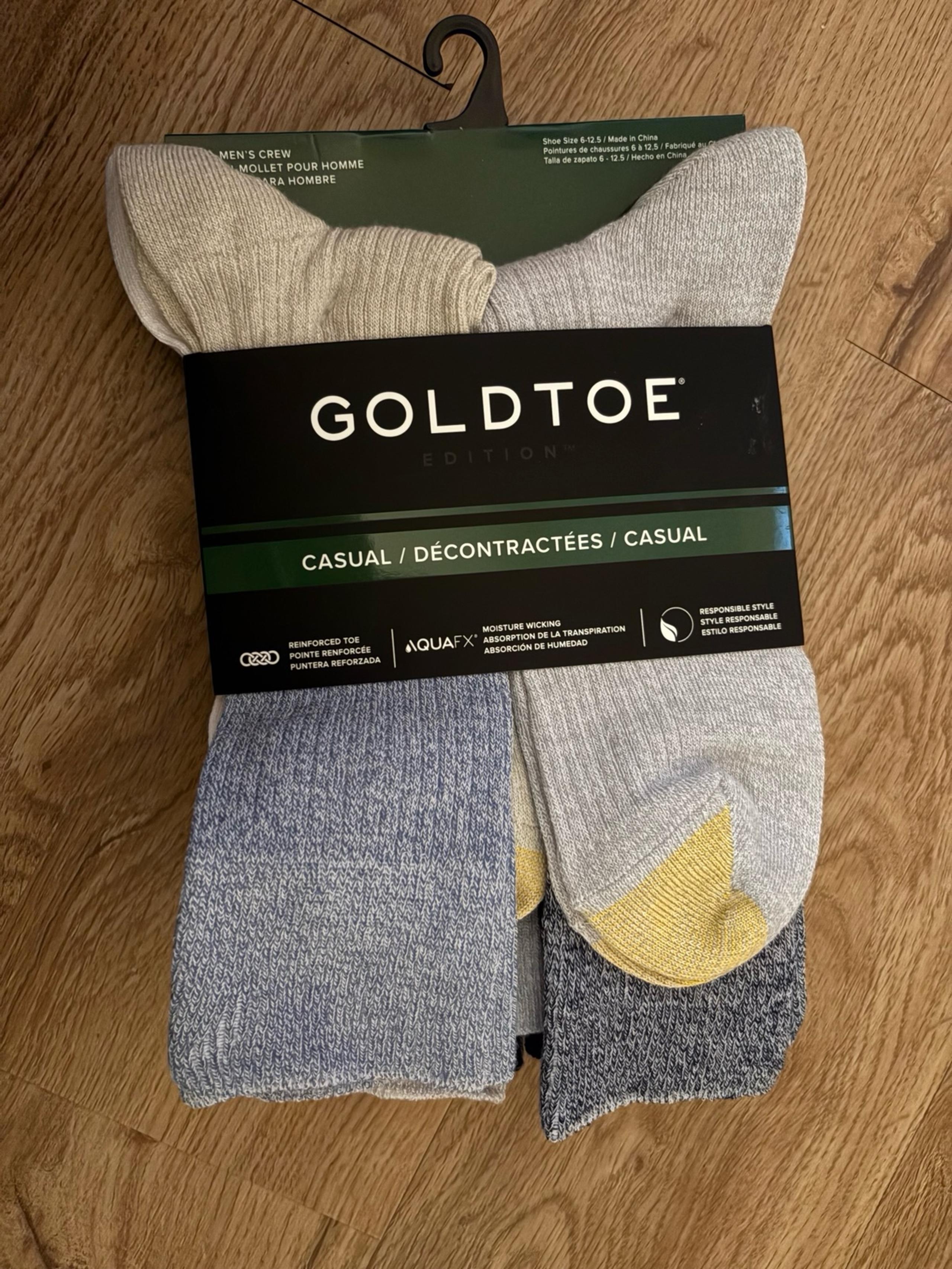 Men’s GOLD TOE socks- 6 pair in pack