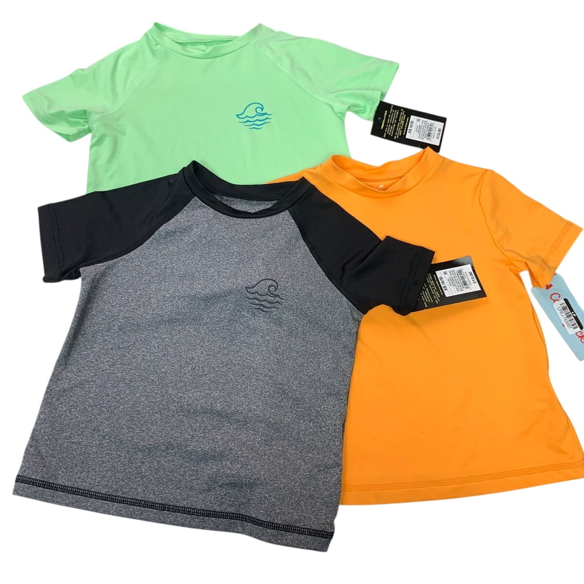 Lot of 3 New Art Class Boys XS (4/5) Short Sleeve UPF 50+ Swim Shirts