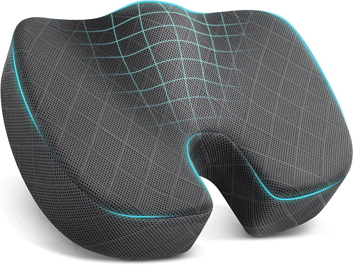 Seat Cushion - Memory Foam Cushion for Office Chair, Car Seat