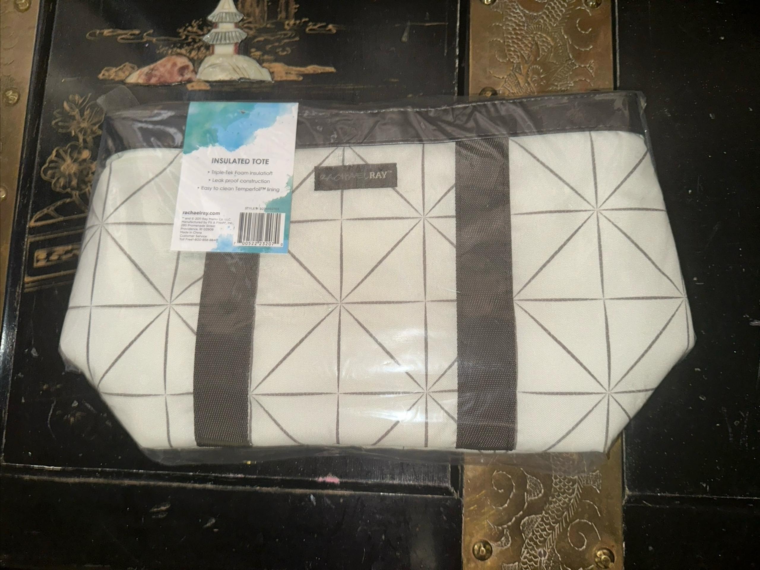 Rachael Ray Piacenza Thermal Reusable Insulated Tote Pythagorean Tile 15 Liter