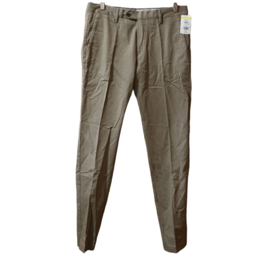 NNO7 No Nationality Khaki Chino Pants Theo Slim Fit Taper Leg Mid Rise NWT 34