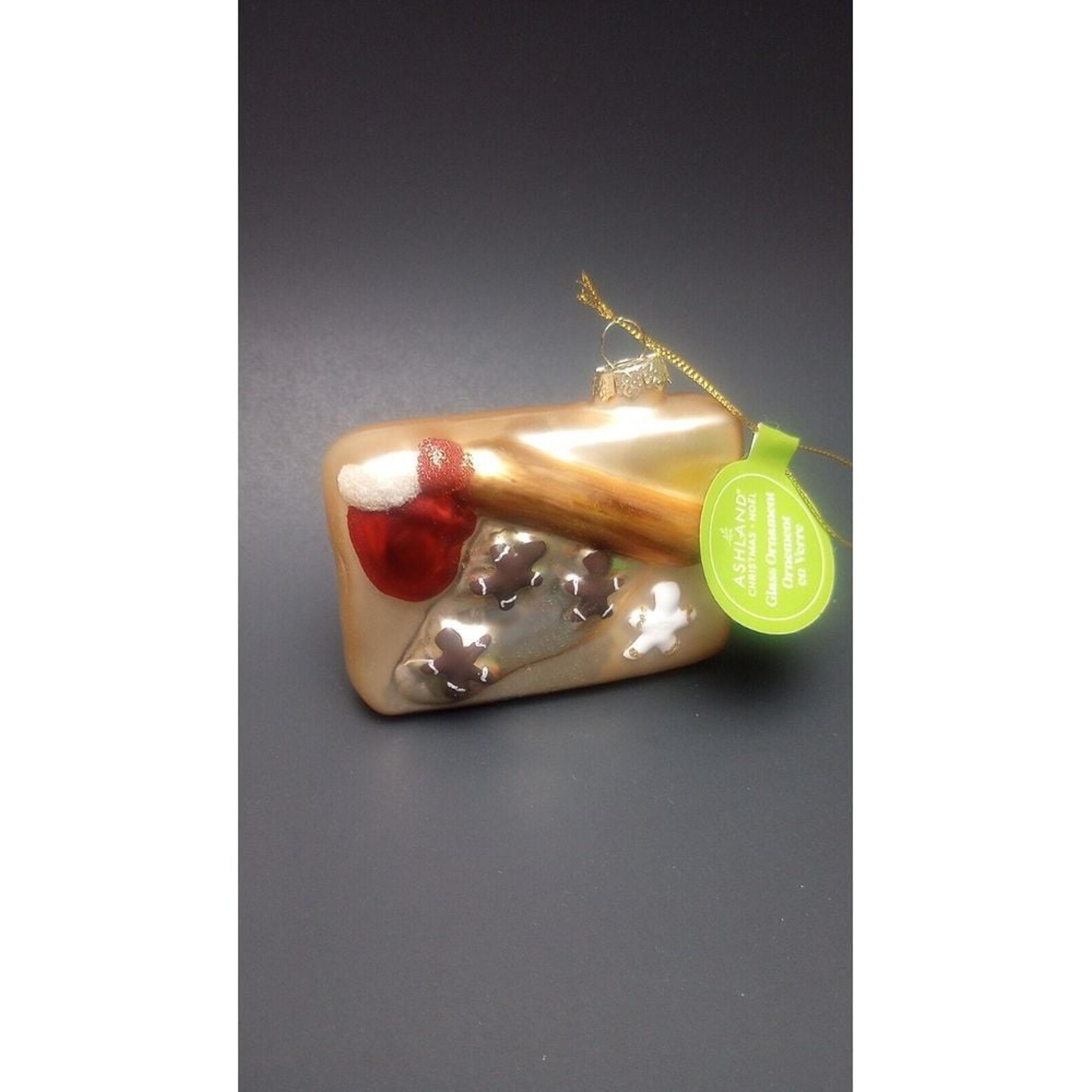 Vintage Ashley Cooper Hand Blown Glass Christmas Ornament Cookie Making Board