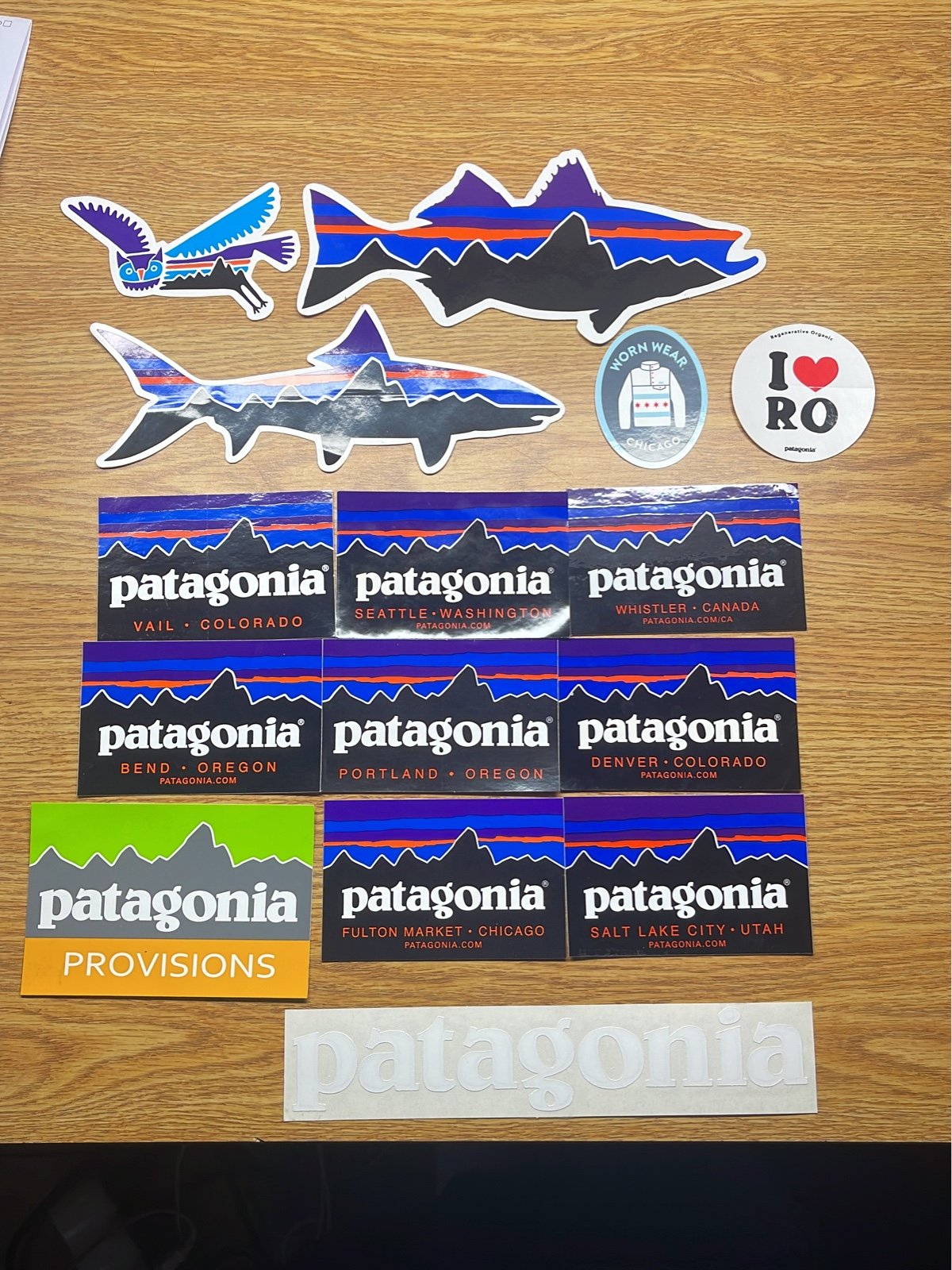 Patagonia stickers