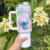 Disney Lilo & Stitch 40 oz Tumbler/Water bottle/Mug with hand carry handle. FEA