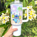 Disney Lilo & Stitch 40 oz Tumbler/Water bottle/Mug with hand carry handle. FEA