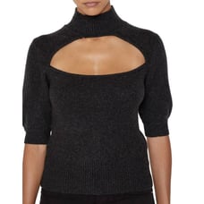 FRAME Cutout Turtleneck Cashmere Sweater, Size S