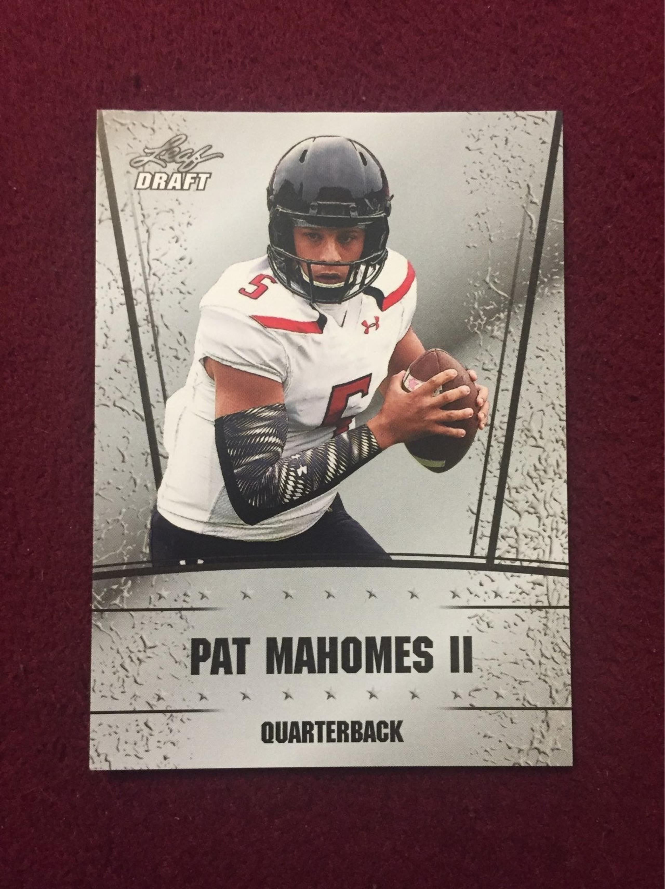 Patrick Mahomes II rookie card RC