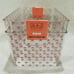 New Set/2 A+J Plastic Acrylic Pink Coquette Printed Bow Storage Container Bins