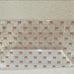 New Set/2 A+J Plastic Acrylic Pink Coquette Printed Bow Storage Container Bins